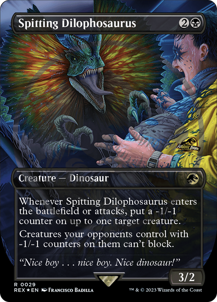 Spitting Dilophosaurus Emblem (Borderless) [Jurassic World Collection