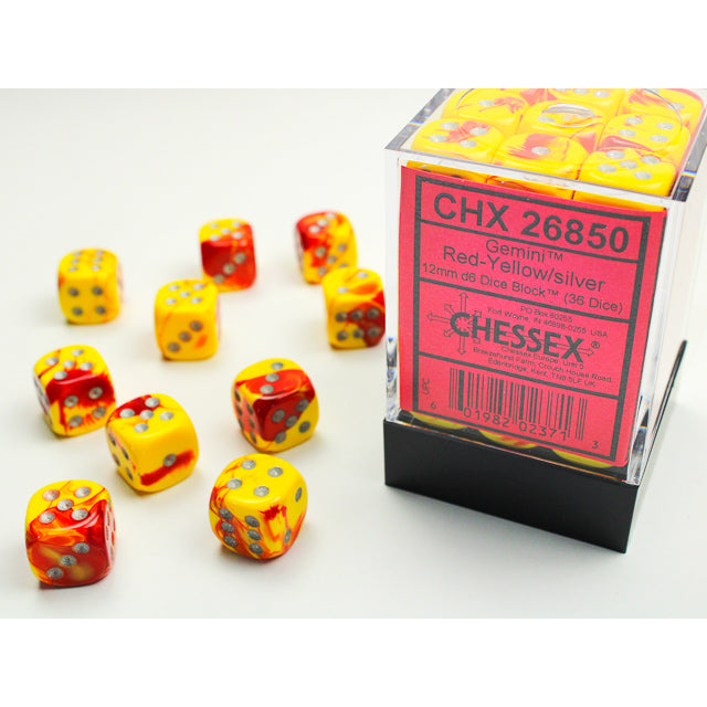 Chessex D6 Dice Set - 12mm (36 Dice)