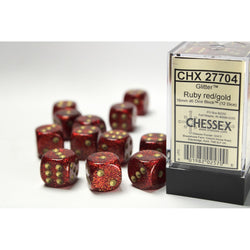 Chessex D6 Dice Set - 16mm (12 Dice)