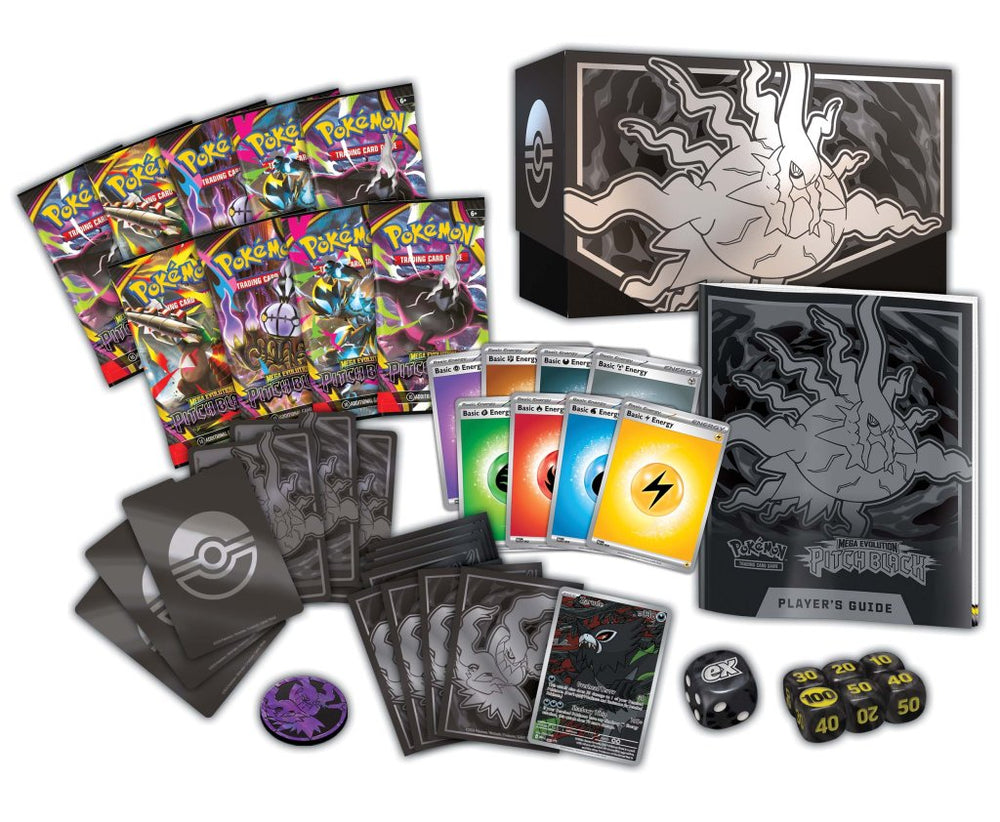 (1 PER PERSON) **PRE-ORDER** PKM Elite Trainer Box - Mega Evolution: Pitch Black