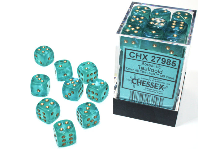 Chessex D6 Dice Set - 12mm (36 Dice)