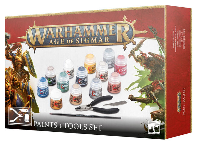 Warhammer Age of Sigmar: Paint + Tools Set