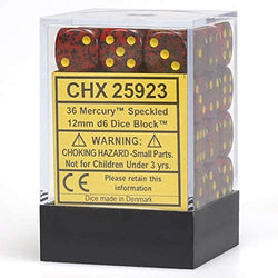 Chessex D6 Dice Set - 12mm (36 Dice)