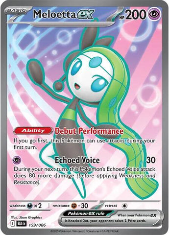 Meloetta ex (159/086) [Scarlet & Violet: Black Bolt]