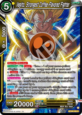 Vegito, Strongest Coffee-Flavored Fighter (BT28-100) [Prismatic Clash]