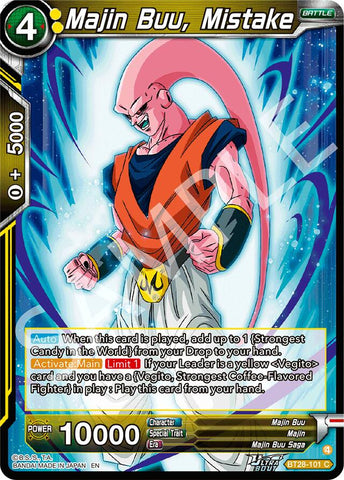 Majin Buu, Mistake (BT28-101) [Prismatic Clash]