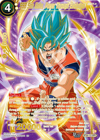 SSB Son Goku, Power Through Evolution (SPR) (BT28-112) [Prismatic Clash]