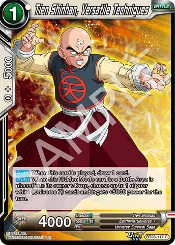Tien Shinhan, Versatile Techniques (BT28-117) [Prismatic Clash]