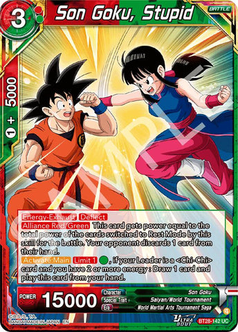 Son Goku, Stupid (BT28-142) [Prismatic Clash]