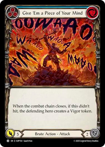 Give 'Em a Piece of Your Mind (Blue) [SUP154] (Super Slam)