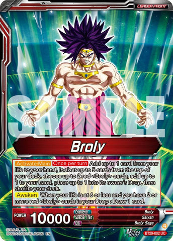 Broly // SS Broly, Increasing Power (BT29-002) [Fearsome Rivals]