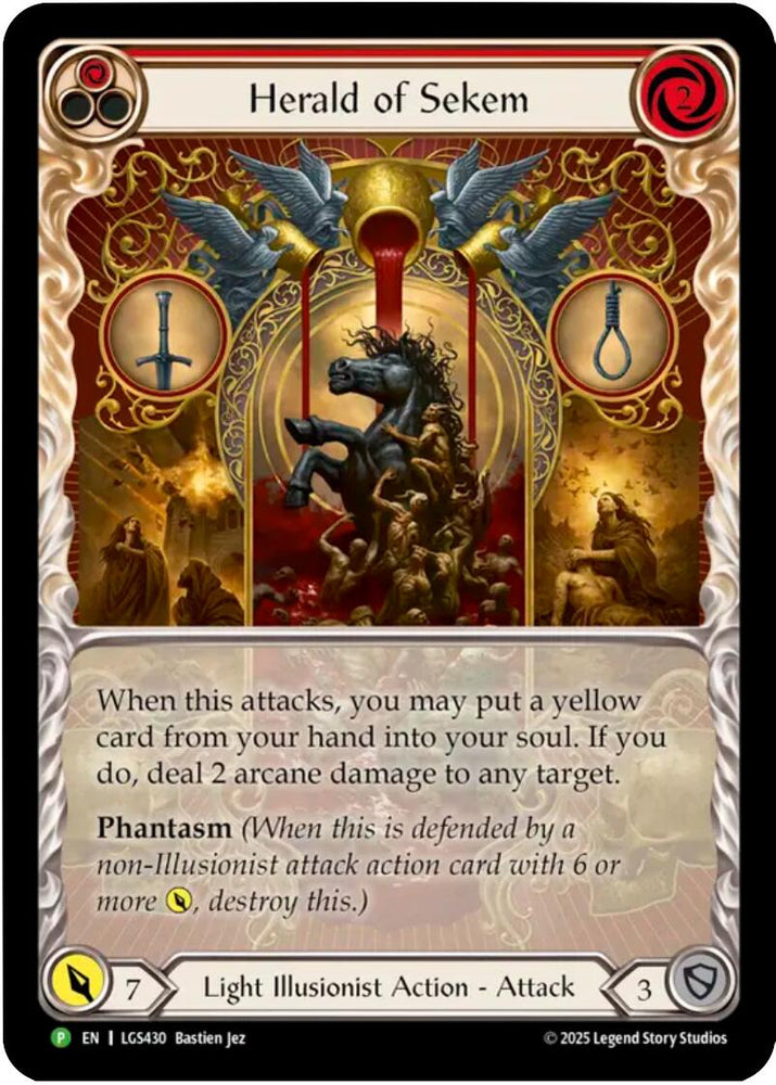 Herald of Sekem [LGS430] (Promo)  Rainbow Foil