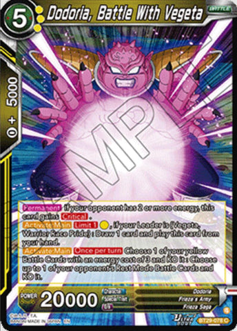Dodoria, Battle With Vegeta (BT29-078) [Fearsome Rivals]