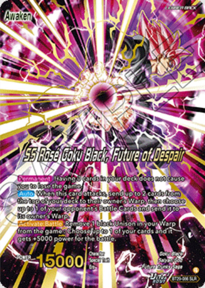 Goku Black // SS Rose Goku Black, Future of Despair (SLR) (BT29-086) [Fearsome Rivals]