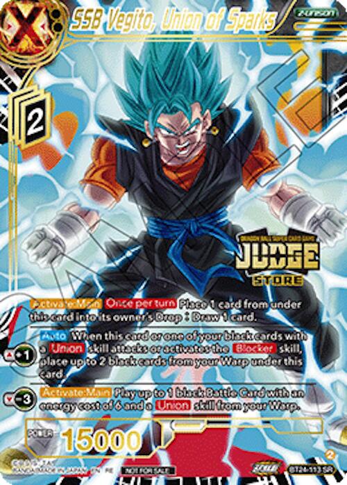 SSB Vegito, Union of Sparks (Judge Pack Vol.18) (Store) (BT24-113) [Judge Promotion Cards]