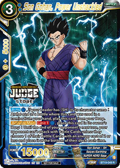 Son Gohan, Power Unshackled (Judge Pack Vol.18) (Store) (BT19-049) [Judge Promotion Cards]