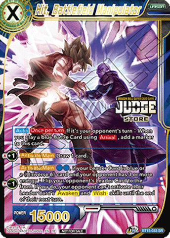 Hit, Battlefield Manipulator (Judge Pack Vol.18) (Store) (BT15-033) [Judge Promotion Cards]