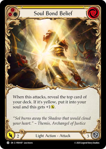 Soul Bond Belief (Yellow) (Regular) [PEN187] (Compendium of Rathe)