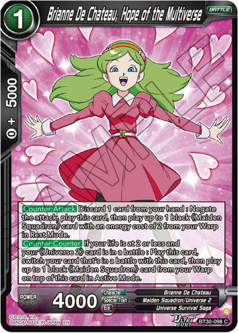 Brianne De Chateau, Hope of the Multiverse (BT30-098) [Three Glorious Fighters]