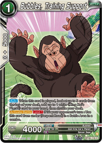 Bubbles, Training Support (BT30-116) [Three Glorious Fighters]