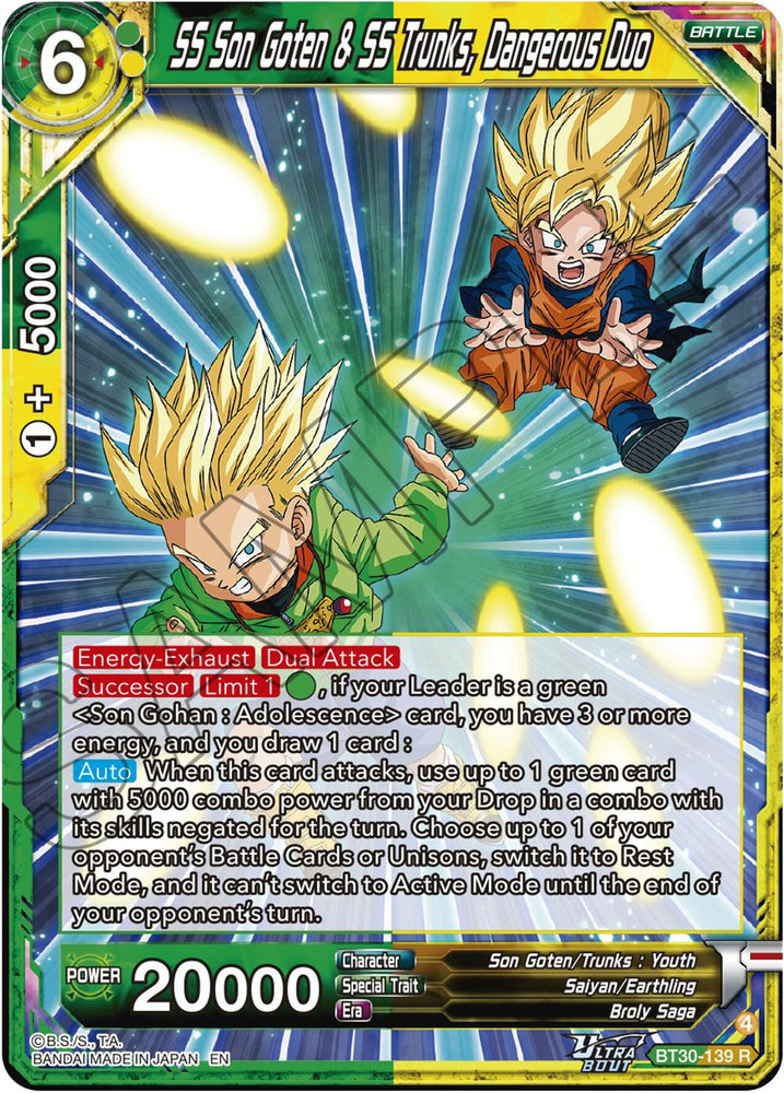 SS Son Goten & SS Trunks, Drangerous Duo (BT30-139) [Three Glorious Fighters]