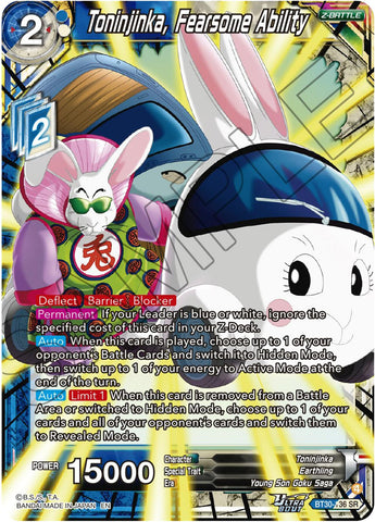 Toninjinka, Fearsone Ability (BT30-136) [Three Glorious Fighters]