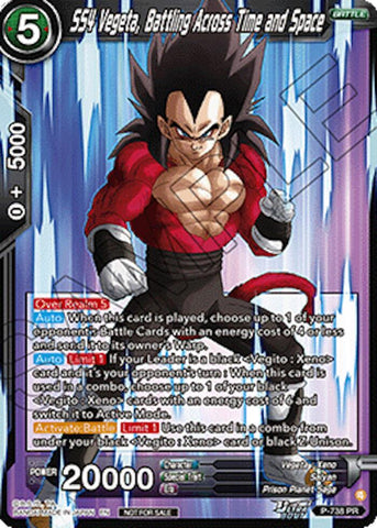 SS4 Vegeta, Battling Across Time and Space (Ultra-Bout Series Tournament Pack Vol.2) (P-738) [Tournament Promotion Cards]