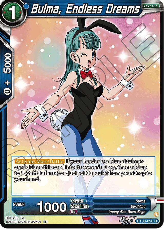 Bulma, Endless Dreams (BT30-026) [Three Glorious Fighters]