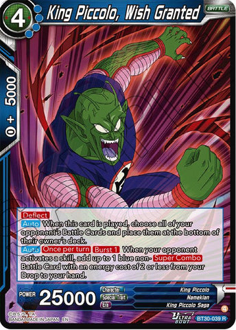 King Piccolo, Wish Granted (BT30-039) [Three Glorious Fighters]