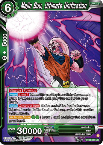 Majin Buu, Ultimate Unification (BT30-058) [Three Glorious Fighters]