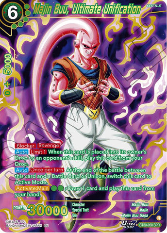 Majin Buu, Ultimate Unification (SPR) (BT30-058) [Three Glorious Fighters]