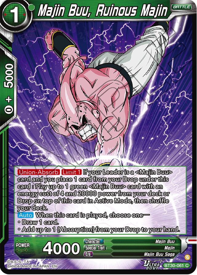 Majin Buu, Ruinous Majin (BT30-061) [Three Glorious Fighters]