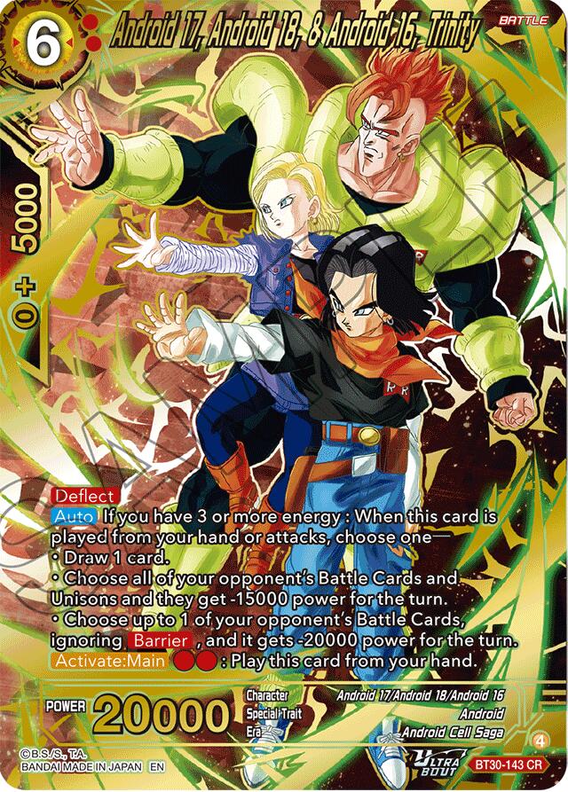 Android 17, Android 18, & Android 16, Trinity (BT30-143) [Three Glorious Fighters]