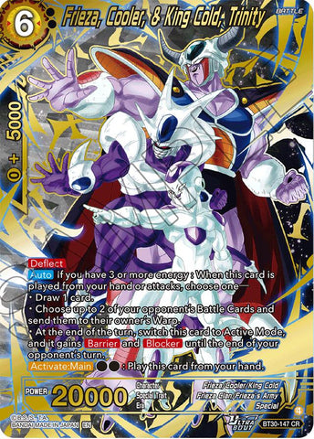 Frieza, Cooler, & King Cold, Trinity (BT30-147) [Three Glorious Fighters]