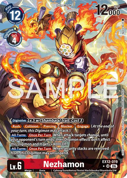 Nezhamon [EX12-019] (Alternate Art) [Digital World Shambala]