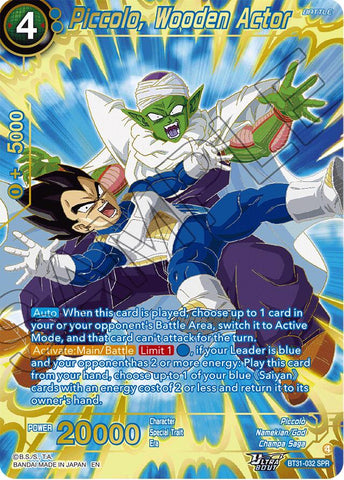 Piccolo, Wooden Actor (SPR) (BT31-032) [Impact Beyond Dimensions]
