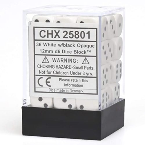 Chessex D6 Dice Set - 12mm (36 Dice)