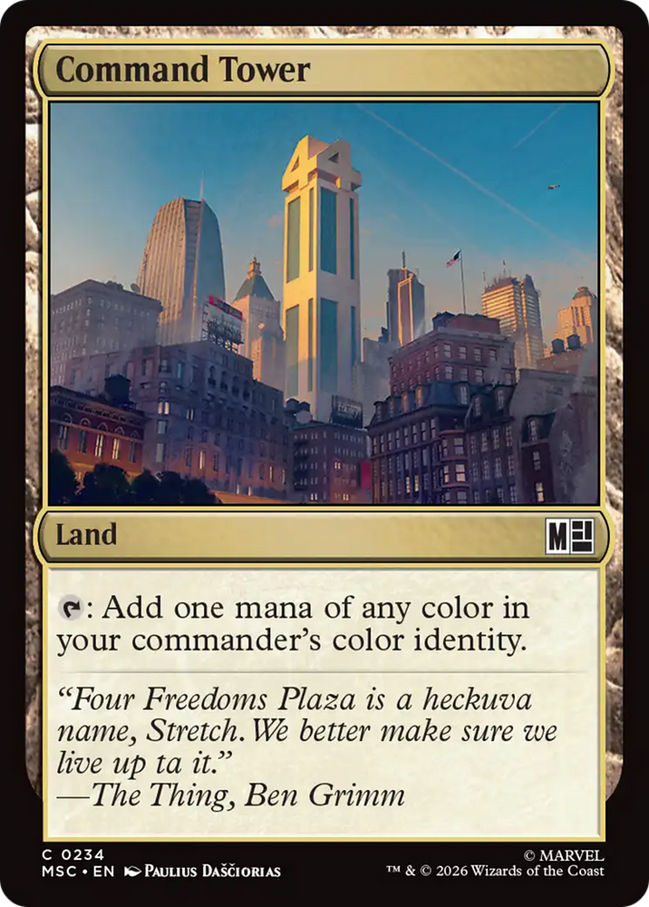 Command Tower (0234) (Surge Foil) [Marvel Super Heroes Commander]