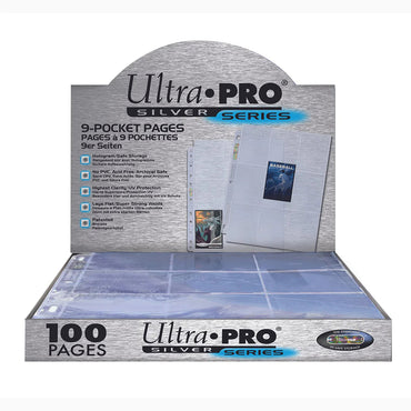 Ultra Pro 9-Pocket Silver Series 100ct Pages – 11 Hole
