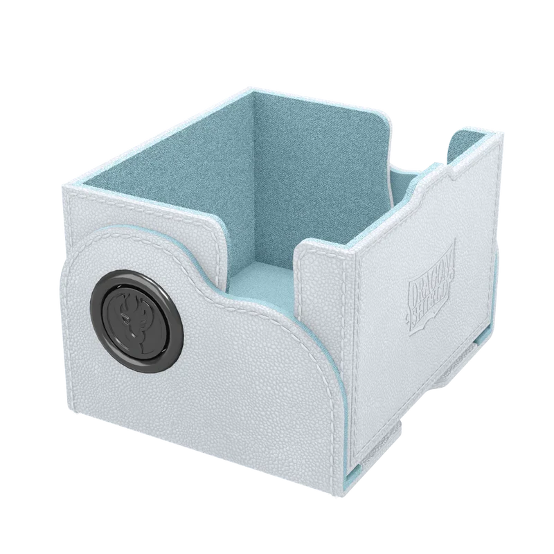 Dragonshield Dragon Lock System - Dragon Box 150+ - White & Aqua