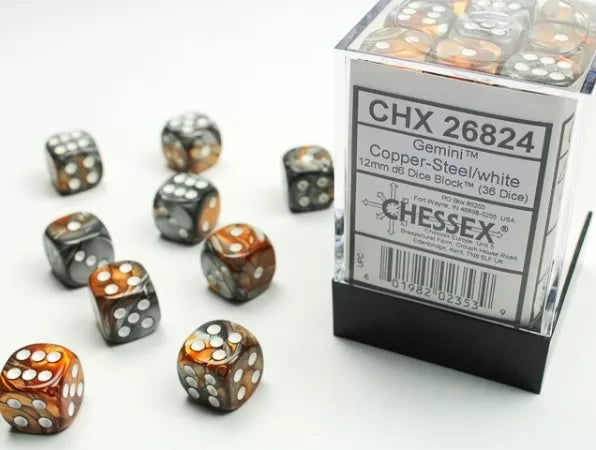 Chessex D6 Dice Set - 12mm (36 Dice)