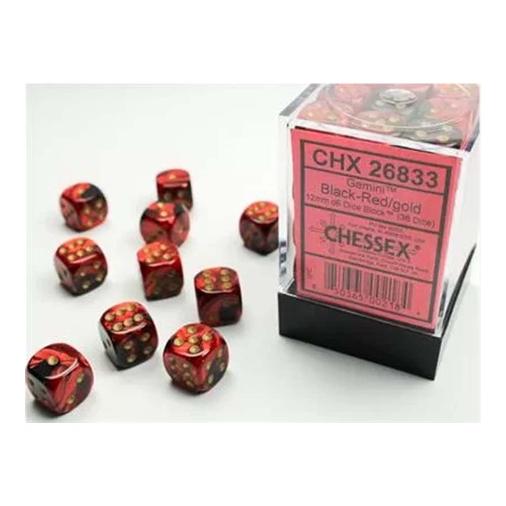 Chessex D6 Dice Set - 12mm (36 Dice)