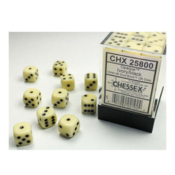 Chessex D6 Dice Set - 12mm (36 Dice)