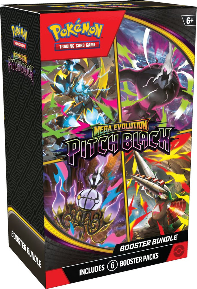(1 PER PERSON) **PRE-ORDER** PKM Booster Bundle - Mega Evolution: Pitch Black