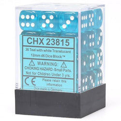 Chessex D6 Dice Set - 12mm (36 Dice)
