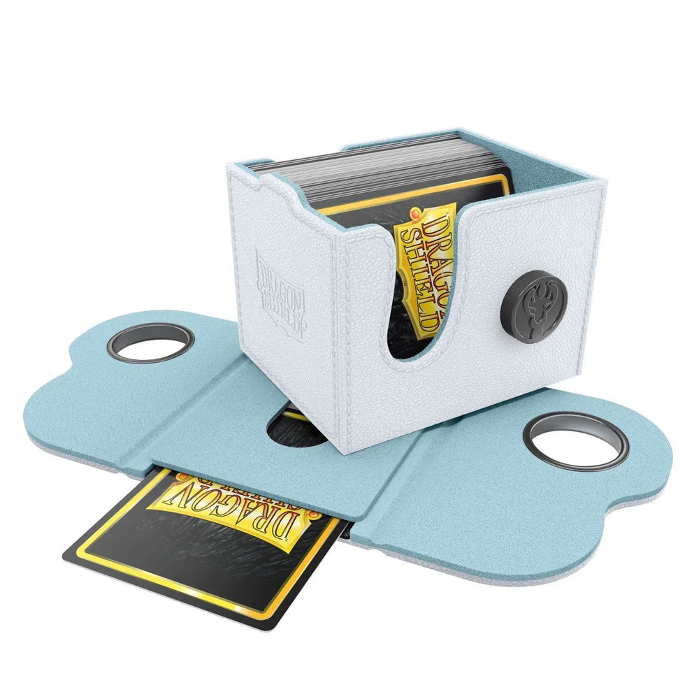 Dragonshield Dragon Lock System - Dragon Box 100+ - White & Aqua