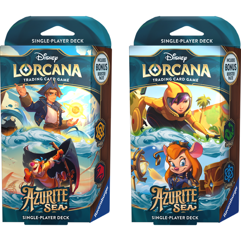 Disney Lorcana TCG Azurite Sea Starter Decks