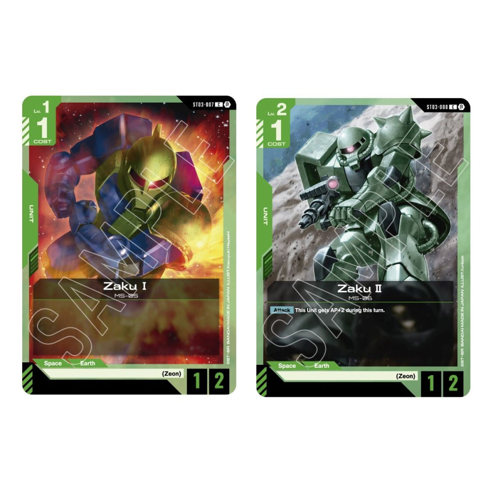 Gundam TCG Gundam Assemble Starter Set Display - Zeon's Rush [ST03A]