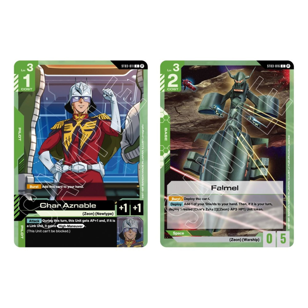 Gundam TCG Gundam Assemble Starter Set Display - Zeon's Rush [ST03A]