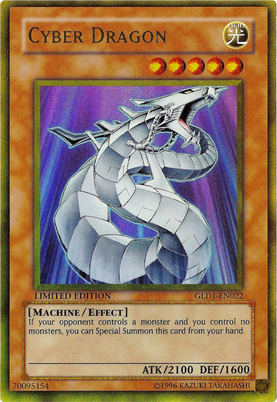 yugioh cyber dragon spell cards Cyber Dragon [GLD1-EN022] Gold Rare